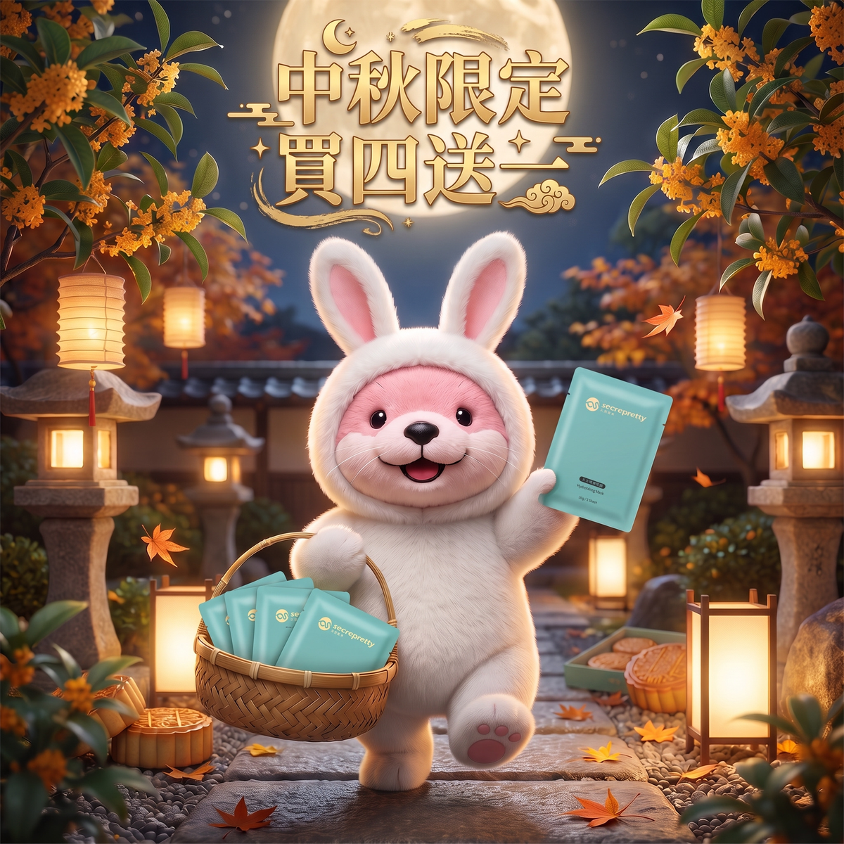🌕 中秋專屬回饋【💦 擊退秋燥！買4送1】